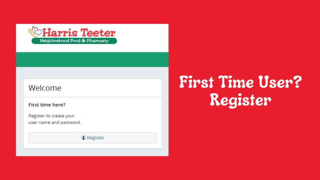 first time user - register
